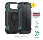 4smarts Rugged TitanPack UltiMag Solar Power bank / külső akkumulátor,20000mAh, zöld
