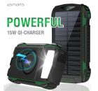 4smarts Rugged TitanPack UltiMag Solar Power bank / külső akkumulátor,20000mAh, zöld