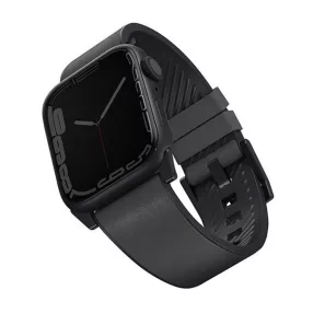   Uniq Straden vízálló bőr Apple Watch szíj, 49/45/44/42MM, szürke