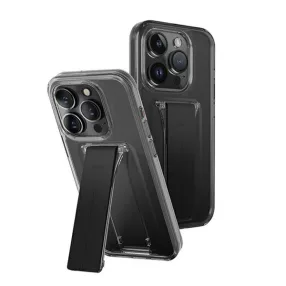   Uniq Heldro Apple iPhone 15 Pro kitámasztható tok, füstszürke