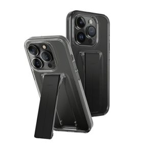   Uniq Heldro Apple iPhone 15 Pro Max kitámasztható tok, füstszürke