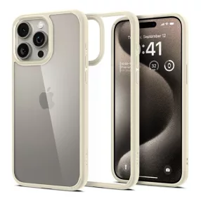 Spigen Ultra Hybrid Mute Apple iPhone 15 Pro tok, bézs