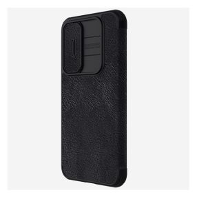 Nillkin Qin Pro Samsung Galaxy A55 5G bőr flip tok, fekete