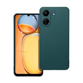 Matt Xiaomi Redmi 13C szilikon tok, sötét zöld
