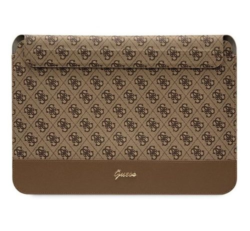 Guess Sleeve 4G Stripe Metal Logo, GUCS14PS4SGW 14" laptop tok, barna