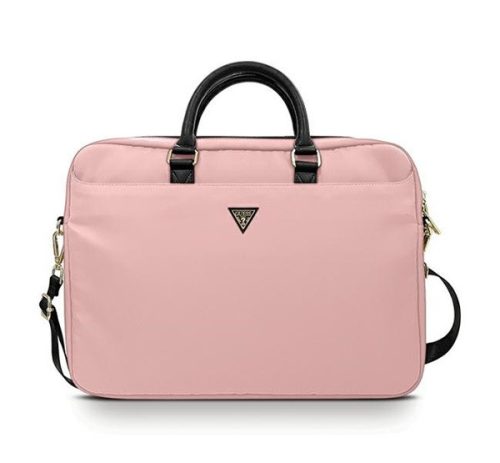 Guess Nylon Triangle Logo GUCB15NTMLLP 16" tablet táska, rózsaszín