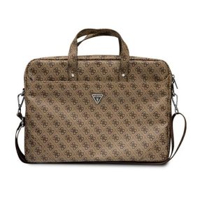   Guess Saffiano 4G Triangle Logo GUCB15P4TW 16" tablet táska, barna