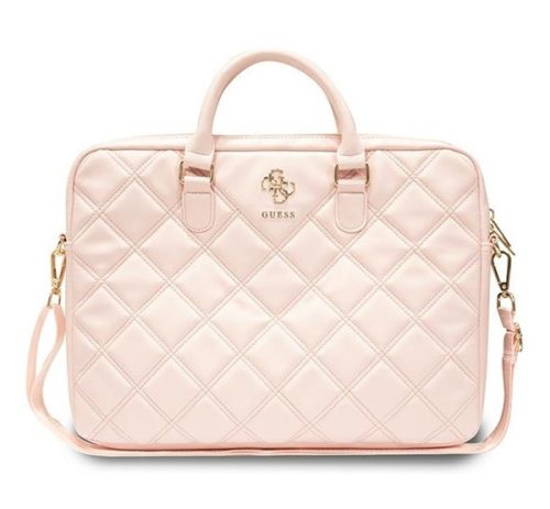 Guess Quilted 4G GUCB15ZPSQSSGP 16" tablet táska, rózsaszín