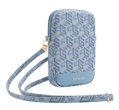 Guess Zip GCube Bottom Stripe GUWBZPGCSPGB kis táska, kék