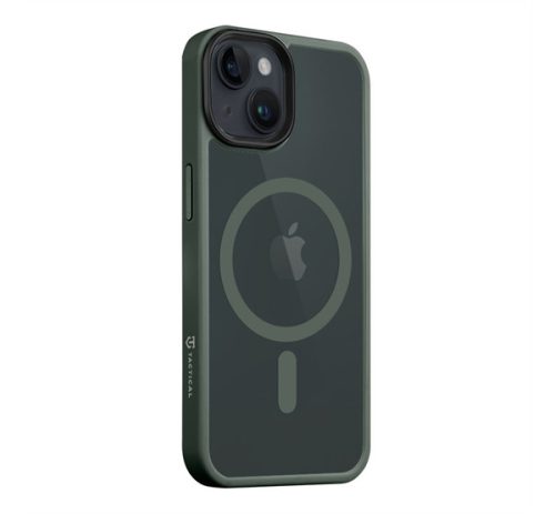 Tactical MagForce Hyperstealth Apple iPhone 14 Magsafe hátlap tok, áttetsző/sötétszöld