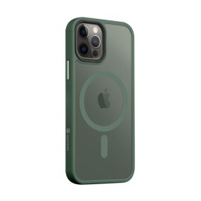   Tactical MagForce Hyperstealth Apple iPhone 12/12 Pro Magsafe hátlap tok, áttetsző/sötétszöld