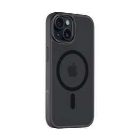   Tactical MagForce Hyperstealth Apple iPhone 15 Magsafe hátlap tok, áttetsző/sötétszürke