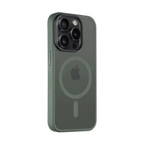   Tactical MagForce Hyperstealth Apple iPhone 15 Pro Magsafe hátlap tok, áttetsző/sötétszöld