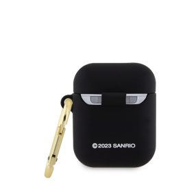   Hello Kitty Liquid Silicone 3D Kitty Head Logo AirPods 1/2 tok, fekete