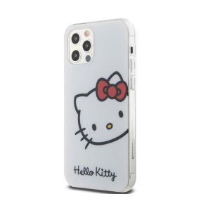   Hello Kitty IML Head Logo Apple iPhone 12/12 Pro hátlap tok, fehér