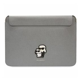  Karl Lagerfeld Sleeve Saffiano Karl&Choupette KLCS14SAKCPMG 14" laptop tok, ezüst