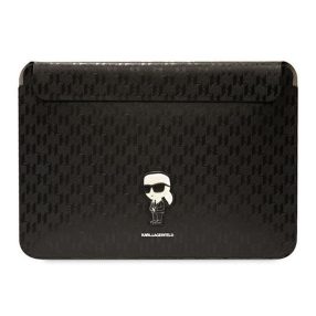   Karl Lagerfeld Sleeve Saffiano Monogram Ikonik KLCS14SAKHPKK 14" laptop tok, fekete