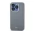 DKNY Liquid Silicone Silver Metal Logo Magsafe iPhone 15 Pro hátlap tok, szürke