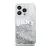 DKNY Liquid Glitter Arch Logo iPhone 14 Pro Max hátlap tok, átlátszó