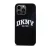 DKNY Liquid Silicone Arch Logo iPhone 14 Pro Max Magsafe hátlap tok, fekete