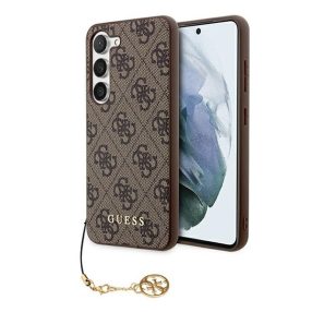   Guess 4G Charms Collection Samsung Galaxy A55 hátlap tok, barna, CSA55GF4GBR
