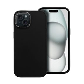   Frame iPhone 15 közepesen ütésálló tok kameravédő kerettel, fekete