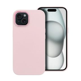   Frame iPhone 15 közepesen ütésálló tok kameravédő kerettel, rózsaszín