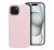 Frame iPhone 15 közepesen ütésálló tok kameravédő kerettel, rózsaszín