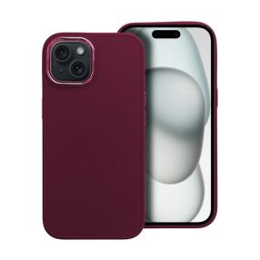   Frame iPhone 15 közepesen ütésálló tok kameravédő kerettel, lila