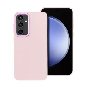   Frame Samsung Galaxy S23 FE közepesen ütésálló tok kameravédő kerettel, rózsaszín