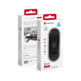   Forcell F-energy Ellipse 3in1 vezeték nélküli töltőpad, 15W gyorsöltéssel, fekete