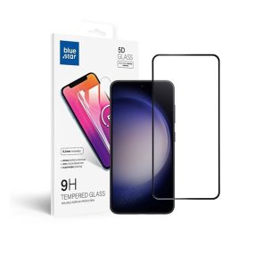   Blue Star Samsung Galaxy S23 teljes kijelzős kijelzővédő üvegfólia, fekete