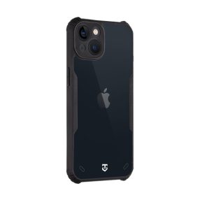   Tactical Quantum Stealth Apple iPhone 13 hátlap tok, átlátszó/fekete
