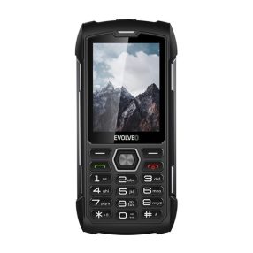   Evolveo Strongphone H1 DualSim vízálló nyomógombos mobiltelefon, fekete/szürke