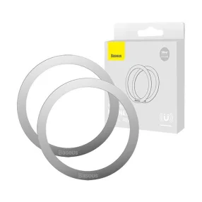 Baseus Halo Mágneses gyűrű telefonokhoz, MagSafe, Ezüst