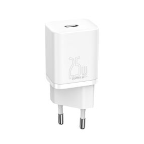 Baseus Super Si gyorstöltő 25W, 1C, fehér