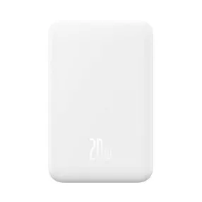 Baseus Mágneses Mini Powerbank, 5000mAh, USB-C, 20W, fehér