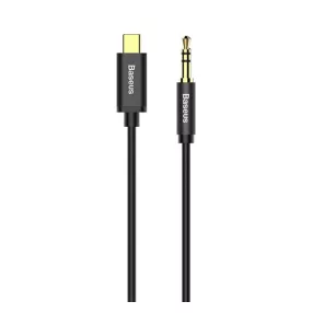   Baseus Yiven USB-C / 3,5 mm-es mini jack audio kábel, 1,2 m, fekete