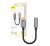 Baseus L54 USB-C audioadapter + 3,5 mm-es mini jack csatlakozó, szürke