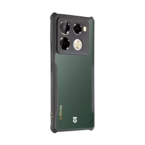   Tactical Quantum Stealth Infinix Note 40 Pro 4G hátlap tok, átlátszó/fekete