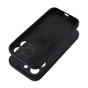 2mm Apple iPhone 15 Pro Max szilikon hátlap tok, fekete