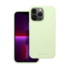   Roar Apple iPhone 13 Pro prémium szilikon tok velúr béléssel, világoszöld