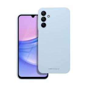   Roar Samsung Galaxy A15 4G / A15 5G prémium szilikon tok velúr béléssel, világoskék