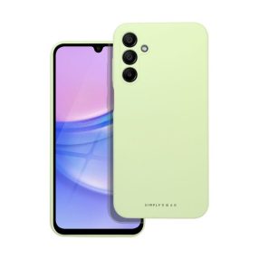   Roar Samsung Galaxy A15 4G / A15 5G prémium szilikon tok velúr béléssel, világoszöld