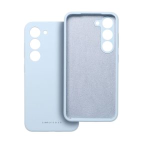   Roar Samsung Galaxy A35 5G prémium szilikon tok velúr béléssel, világoskék