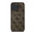 Guess 4G Ring Classic Logo Apple iPhone 16 Pro hátlap tok, barna GUHMP16LG4GFRW