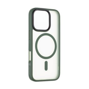   Tactical MagForce Hyperstealth Apple iPhone 16 Pro MagSafe kompatibilis tok, áttetsző/sötétszöld