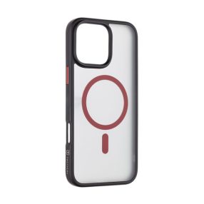   Tactical MagForce Hyperstealth 2.0 Apple iPhone 16 Pro Max MagSafe kompatibilis tok, fekete/piros