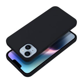 Matt Apple iPhone 16 szilikon tok, fekete