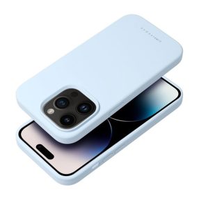   Roar Apple iPhone 16 Pro prémium szilikon tok velúr béléssel, világoskék